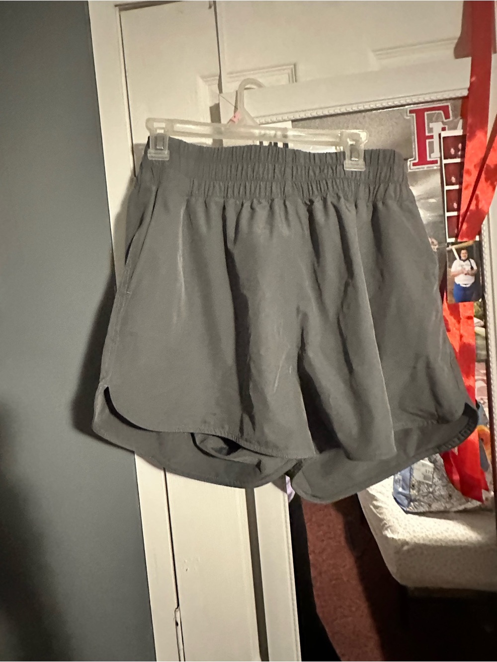 Women's Local Girl Athletic Short with Elastic Waistband - Gray